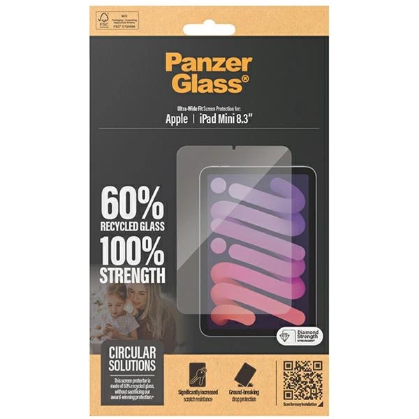 PanzerGlass Ultra-Wide Fit tempered glass for iPad mini 8.3" 2024eng