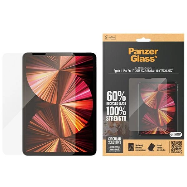 PanzerGlass Ultra-Wide Fit antibacterial tempered glass for iPad Pro 11" 2018-2022 / Air 10.9" 2020-2022eng