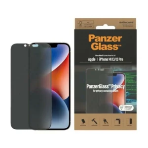 PanzerGlass Ultra-Wide Fit Tempered Glass Antibacterial Privacy for iPhone 14/13 Pro/13eng