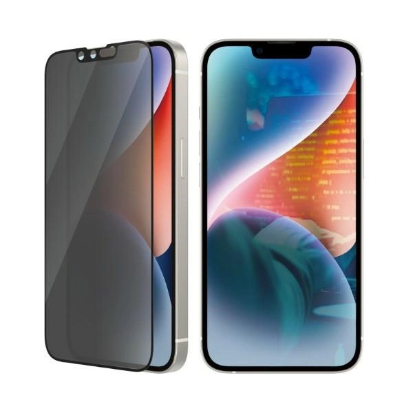 PanzerGlass Ultra-Wide Fit Tempered Glass Antibacterial Privacy for iPhone 14/13 Pro/13eng