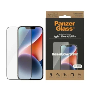 PanzerGlass Ultra-Wide Fit Antibacterial Tempered Glass for iPhone 14/13 Pro/13eng