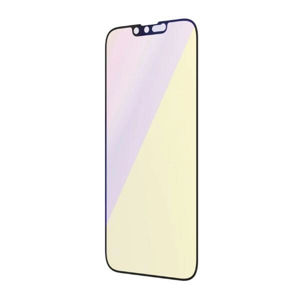 PanzerGlass Ultra-Wide Fit Antibacterial Tempered Glass with Blue Light Filter and Positioner for iPhone 14/13 Pro/13eng