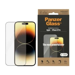 PanzerGlass Ultra-Wide Fit antibacterial tempered glass for iPhone 14 Proeng
