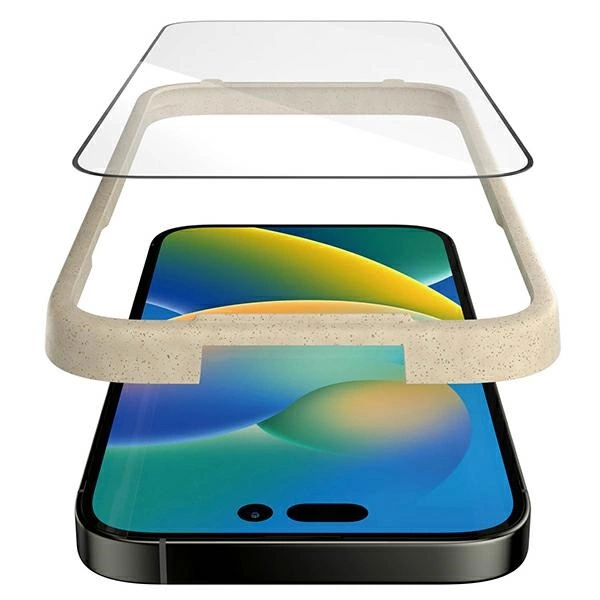 PanzerGlass Ultra-Wide Fit Antibacterial Tempered Glass with Positioner for iPhone 14 Proeng