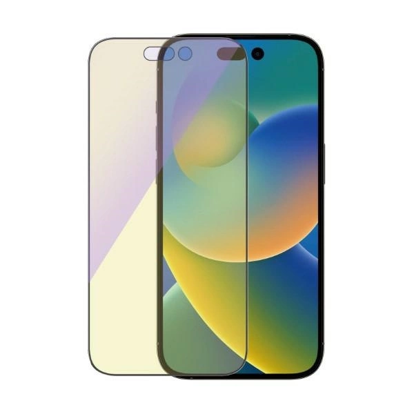 PanzerGlass Ultra-Wide Fit Antibacterial Tempered Glass with Blue Light Filter and Positioner for iPhone 14 Proeng