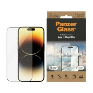 PanzerGlass Ultra-Wide Fit antibacterial tempered glass with glare filter and positioner for iPhone 14 Proeng