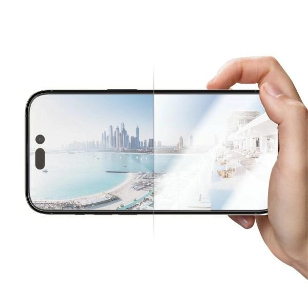 PanzerGlass Ultra-Wide Fit antibacterial tempered glass with glare filter and positioner for iPhone 14 Proeng