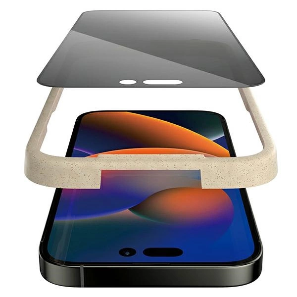 PanzerGlass Ultra-Wide Fit Tempered Glass Antibacterial Privacy with Positioner for iPhone 14 Pro Maxeng