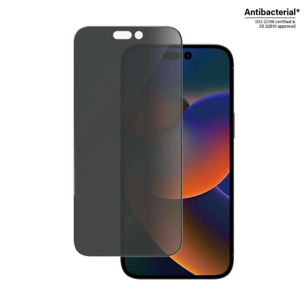 PanzerGlass Ultra-Wide Fit Antibacterial Privacy Tempered Glass for iPhone 14 Pro Maxeng