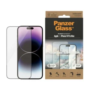 PanzerGlass Ultra-Wide Fit antibacterial tempered glass with glare filter and positioner for iPhone 14 Pro Maxeng