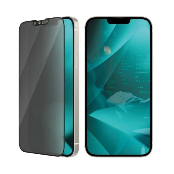 PanzerGlass Ultra-Wide Fit Tempered Glass Antibacterial Privacy with Positioner for iPhone 14 Plus / 13 Pro Maxeng