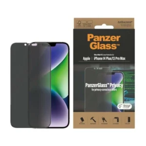 PanzerGlass Ultra-Wide Fit Tempered Glass Antibacterial Privacy for iPhone 14 Plus/13 Pro Maxeng