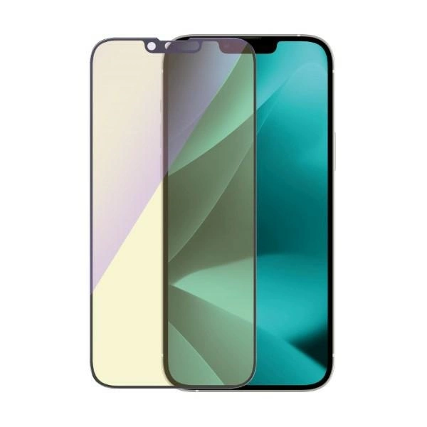 PanzerGlass Ultra-Wide Fit Antibacterial Tempered Glass with Blue Light Filter and Positioner for iPhone 14 Plus / 13 Pro Maxeng