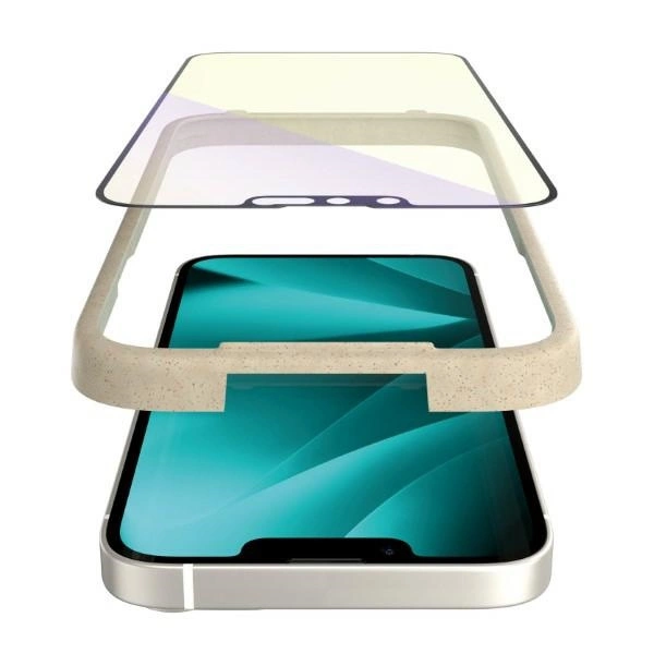 PanzerGlass Ultra-Wide Fit Antibacterial Tempered Glass with Blue Light Filter and Positioner for iPhone 14 Plus / 13 Pro Maxeng