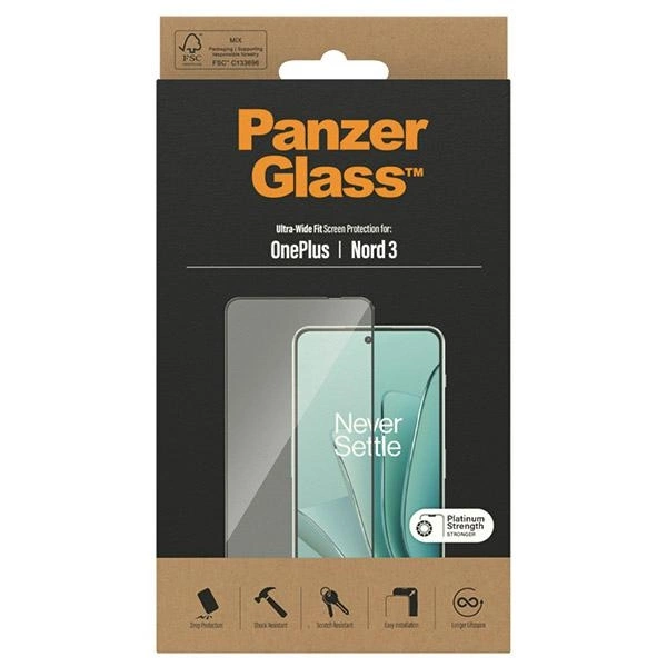 PanzerGlass Ultra-Wide Fit Tempered Glass for OnePlus Nord 3eng
