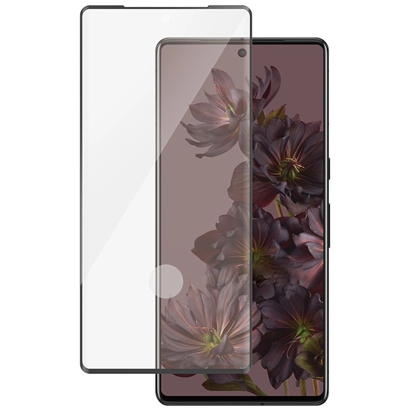 PanzerGlass Ultra-Wide Fit Antibacterial Tempered Glass for Google Pixel 7 Pro - with Black Frameeng
