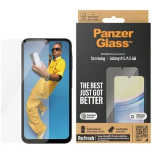 PanzerGlass Ultra-Wide Fit Tempered Glass for Samsung Galaxy A15 / A15 5Geng