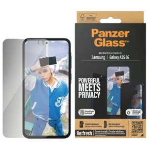 PanzerGlass Ultra-Wide Fit Privacy Tempered Glass with Positioner for Samsung Galaxy A35 5Geng