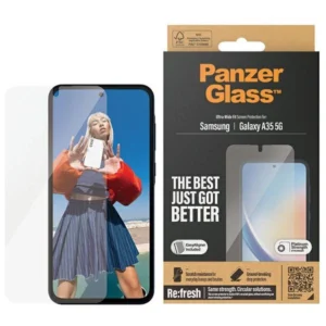PanzerGlass Ultra-Wide Fit tempered glass with positioner for Samsung Galaxy A35 5Geng