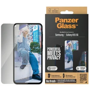 PanzerGlass Ultra-Wide Fit Privacy Tempered Glass with Positioner for Samsung Galaxy A55 5Geng