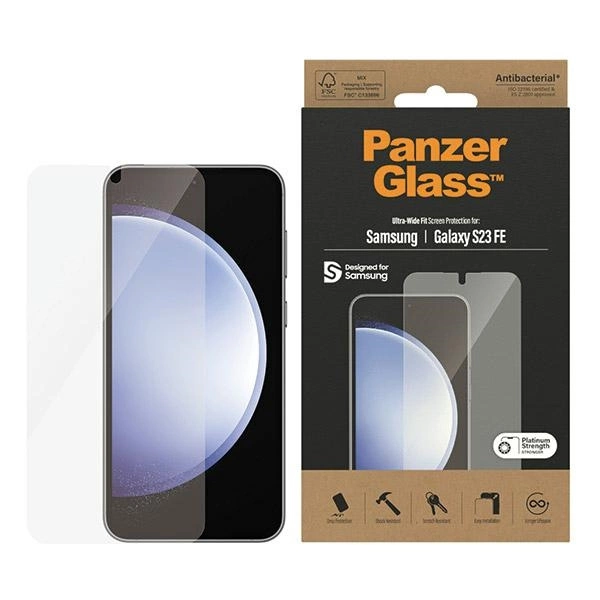 PanzerGlass Ultra-Wide Fit tempered glass for Samsung Galaxy S23 FEeng