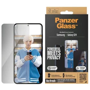 PanzerGlass Ultra-Wide Fit Privacy Tempered Glass with Positioner for Samsung Galaxy S24eng