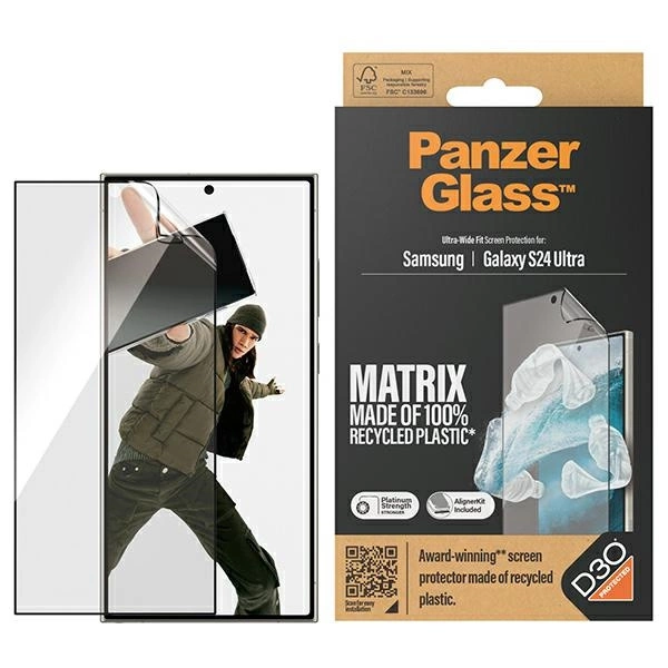 PanzerGlass Ultra-Wide Fit tempered glass with D3O® with applicator for Samsung Galaxy S24 Ultraeng