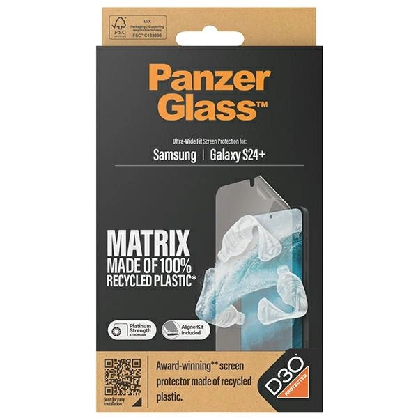 PanzerGlass Ultra-Wide Fit tempered glass with D3O® with applicator for Samsung Galaxy S24+eng