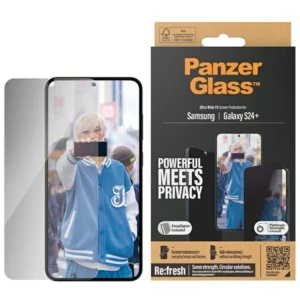 PanzerGlass Ultra-Wide Fit Privacy Tempered Glass with Positioner for Samsung Galaxy S24+eng