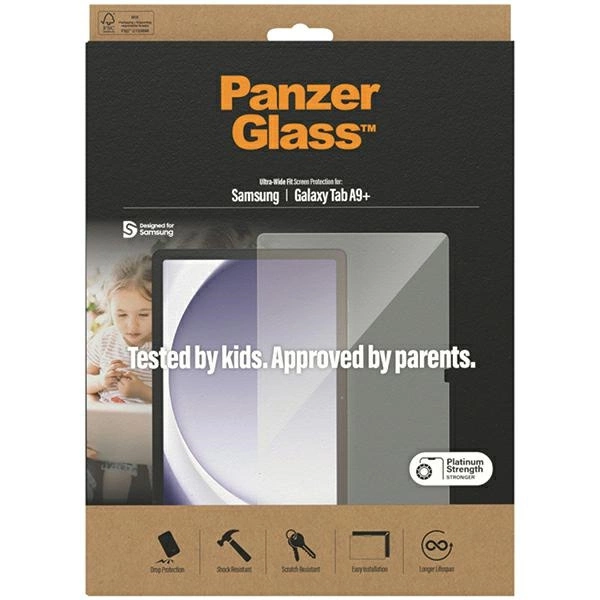 PanzerGlass Ultra-Wide Fit tempered glass for Samsung Galaxy Tab A9+eng