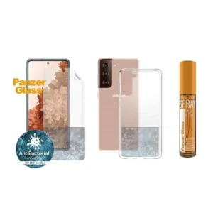 PanzerGlass protection set for Samsung Galaxy S21+ TPU foil + ClearCase + cleaning liquid 30mleng