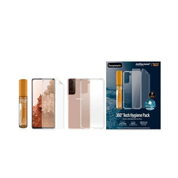 PanzerGlass protection set for Samsung Galaxy S21+ TPU foil + ClearCase + cleaning liquid 30mleng