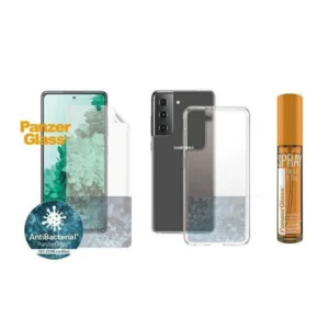 PanzerGlass Protection Set for Samsung Galaxy S21 TPU Film + ClearCase + Cleaning Liquid 30mleng