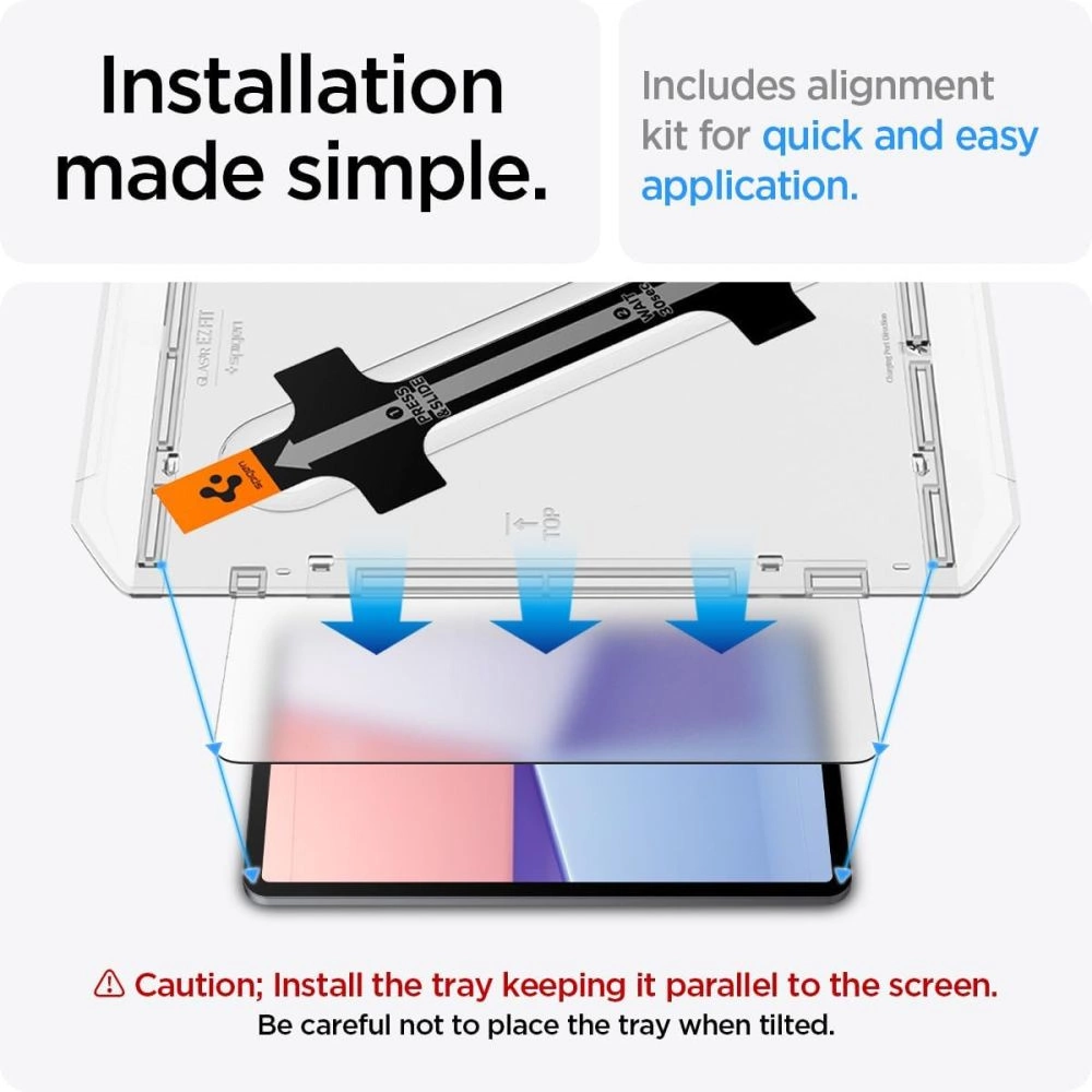 Spigen Glas.tR EZ Fit Tempered Glass for iPad Air 13" 2024eng
