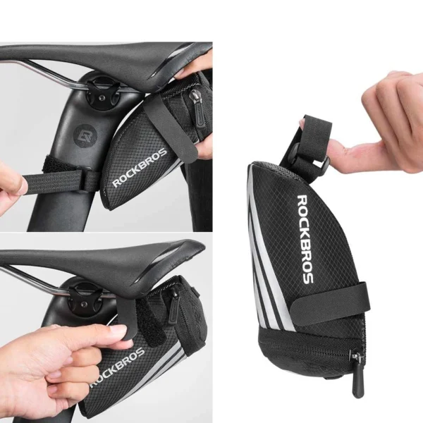 Rockbros C28 bicycle bag under the saddle - blackeng
