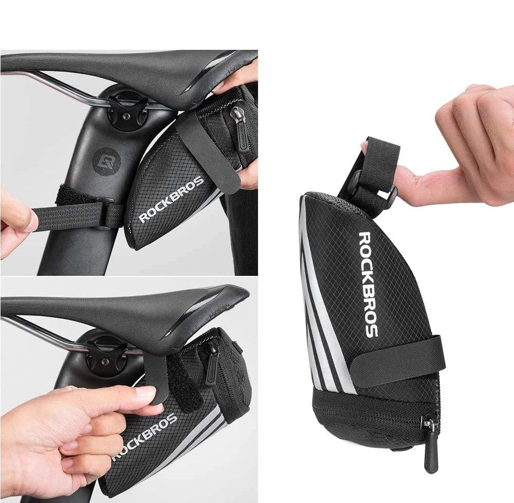 Rockbros C28 bicycle bag under the saddle - blackeng
