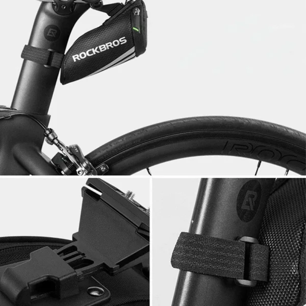 Rockbros C28 bicycle bag under the saddle - blackeng