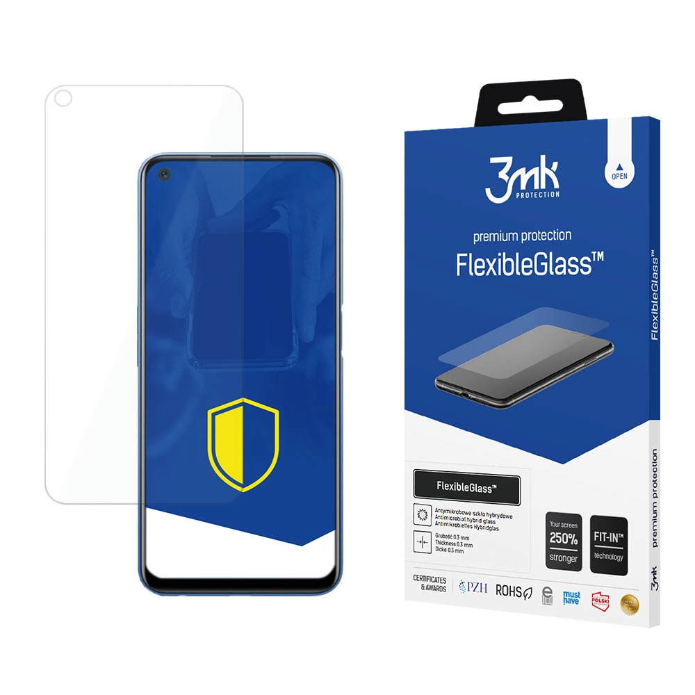 3mk FlexibleGlass™ hybrid glass on Realme 7 5Geng