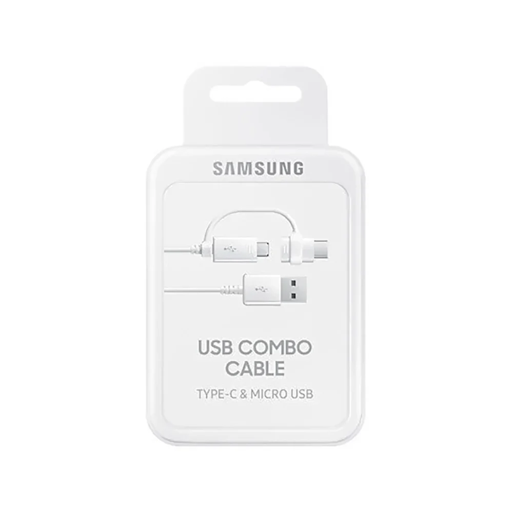 Samsung Combo EP-DG930DWEGWW Cable USB-A / micro USB - USB-C 1.5m - whiteeng