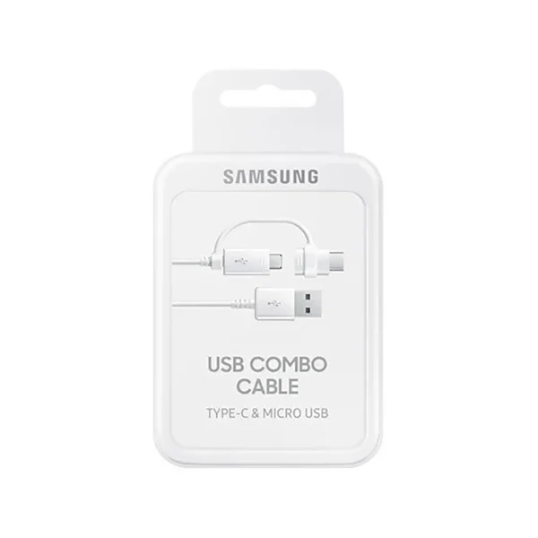 Samsung Combo EP-DG930DWEGWW Cable USB-A / micro USB - USB-C 1.5m - whiteeng