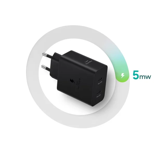Samsung Power Adapter Duo EP-T5020XBEGEU network charger 2x USB-C 50W - blackeng