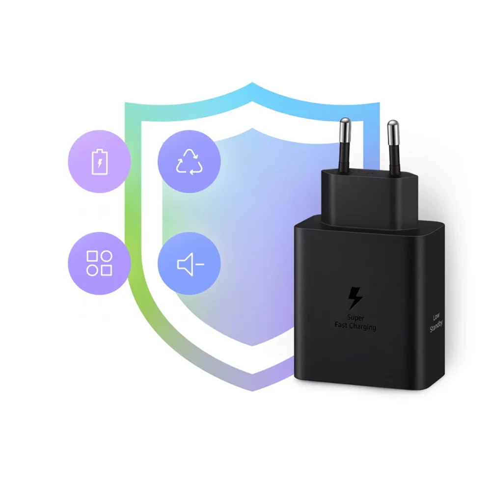 Samsung Power Adapter Duo EP-T5020XBEGEU network charger 2x USB-C 50W - blackeng