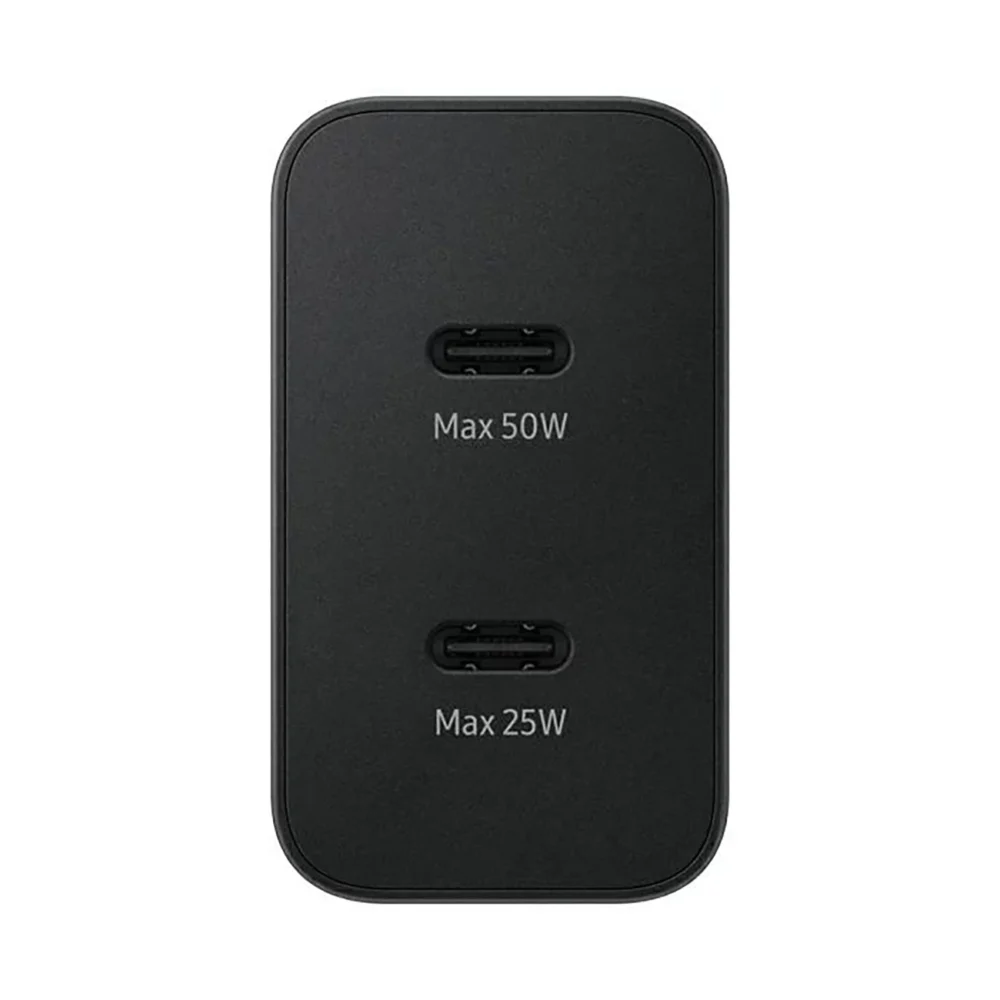 Samsung Power Adapter Duo EP-T5020XBEGEU network charger 2x USB-C 50W - blackeng