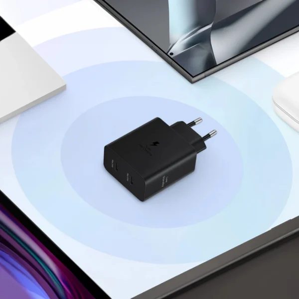 Samsung Power Adapter Duo EP-T5020XBEGEU network charger 2x USB-C 50W - blackeng