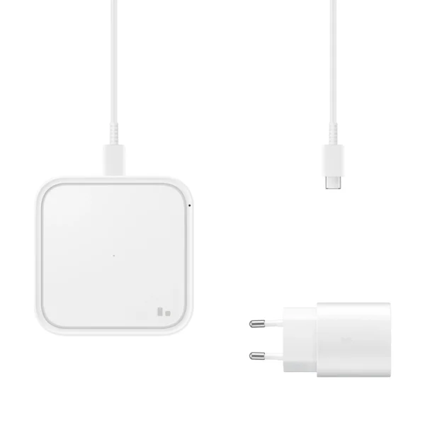 Samsung Wireless Charger Pad EP-P2400TWEGEU 15W inductive charger - white + mains chargereng