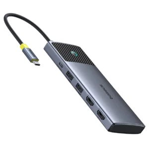 HUB Baseus Metal Gleam Series II 7in1 USB-C - USB-C PD100W / 2x USB-A / 2x HDMI 4K / USB-A 3.0 / USB-C 3.0eng