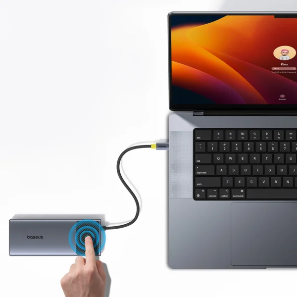 HUB Baseus Metal Gleam Series II 7in1 USB-C - USB-C PD100W / 2x USB-A / 2x HDMI 4K / USB-A 3.0 / USB-C 3.0eng