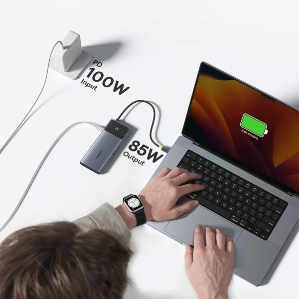 HUB Baseus Metal Gleam Series II 7in1 USB-C - USB-C PD100W / 2x USB-A / 2x HDMI 4K / USB-A 3.0 / USB-C 3.0eng