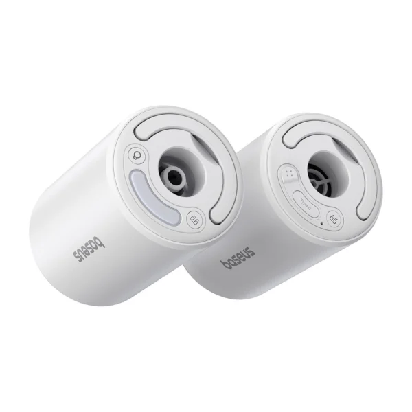 Baseus PocketGo Pro tourist pump with air deflation function and LED flashlight - whiteeng