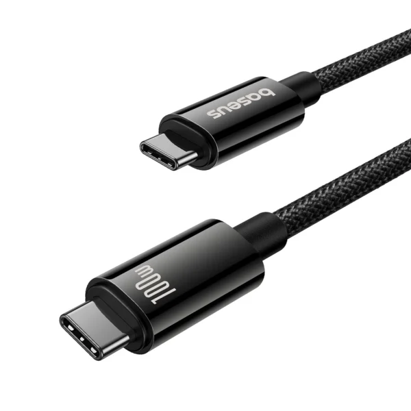 Baseus Tungsten Gold USB-C 3.2 / USB-C 3.2 cable 100W 4K 60Hz 1.5m - blackeng